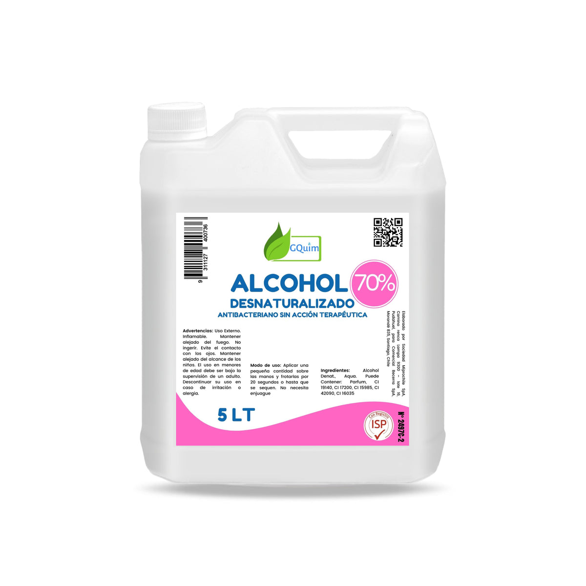 Alcohol 70° Desnaturalizado