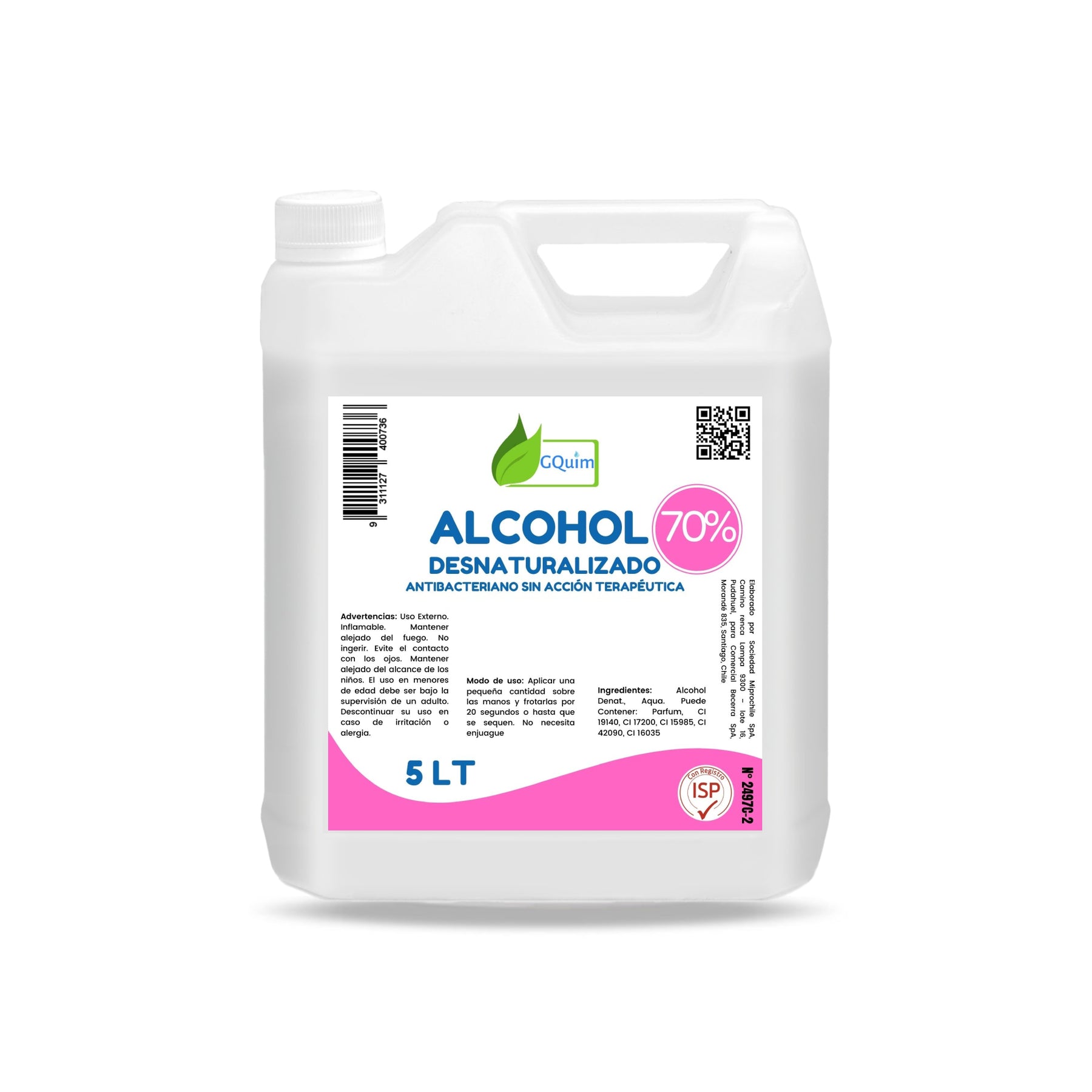 Alcohol 70° Desnaturalizado