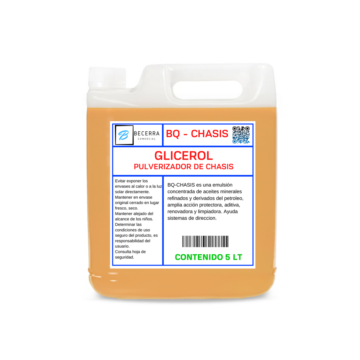 Glicerol Pulverizado de Chasis 5 LT