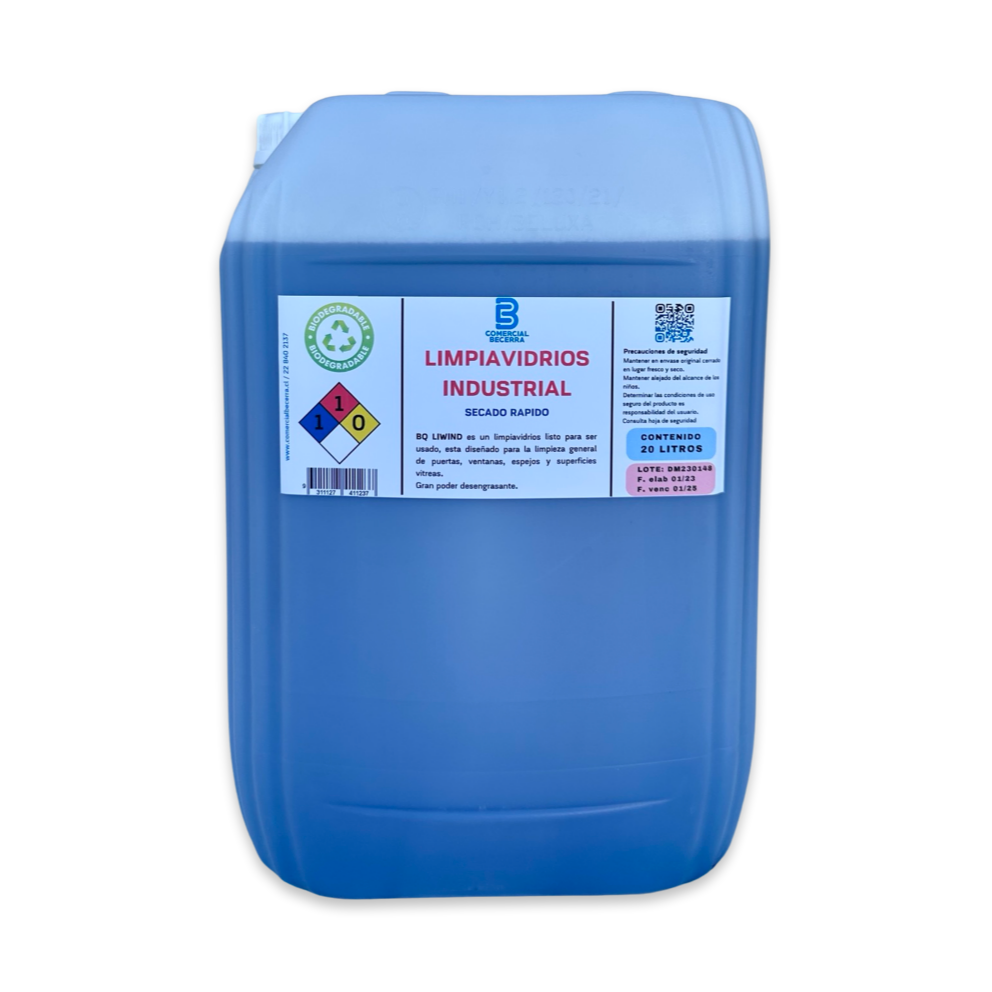 Limpia Vidrios Multiusos 20 LT