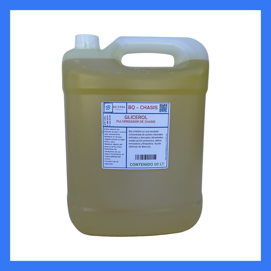 Glicerol Pulverizado de Chasis 10 LT