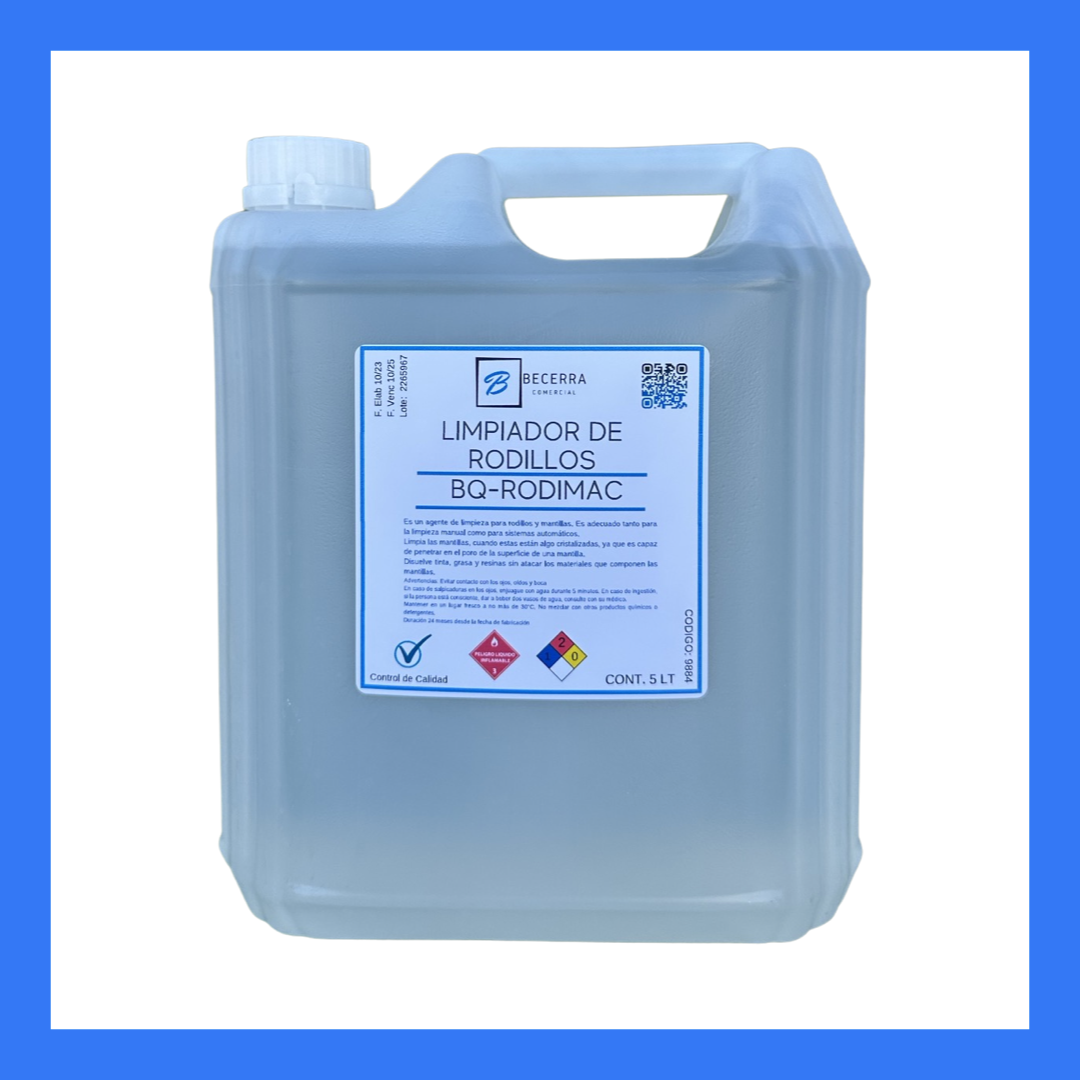 Limpiador De Rodillos y Mantillas 5 LT