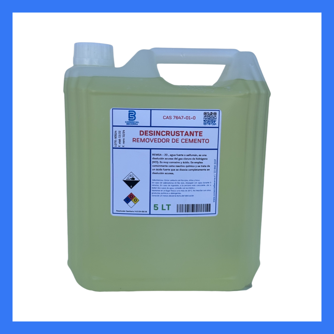 Removedor de Cemento Desincrustante Profesional 5 LT