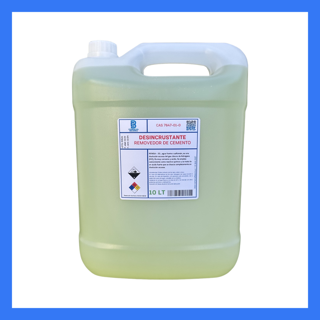 Removedor de Cemento Desincrustante 10 LT
