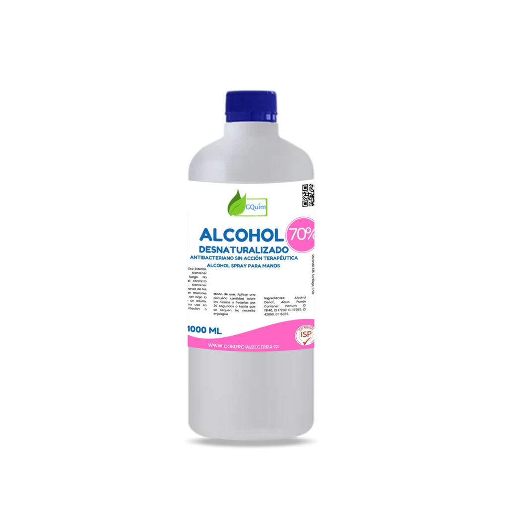 Alcohol Desnaturalizado 70% 1 LT Reg ISP