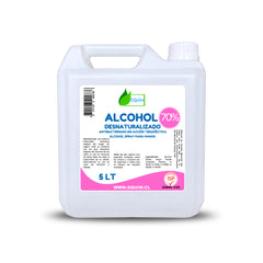 Alcohol Desnaturalizado 70% 5L - Desinfectante Certificado ISP