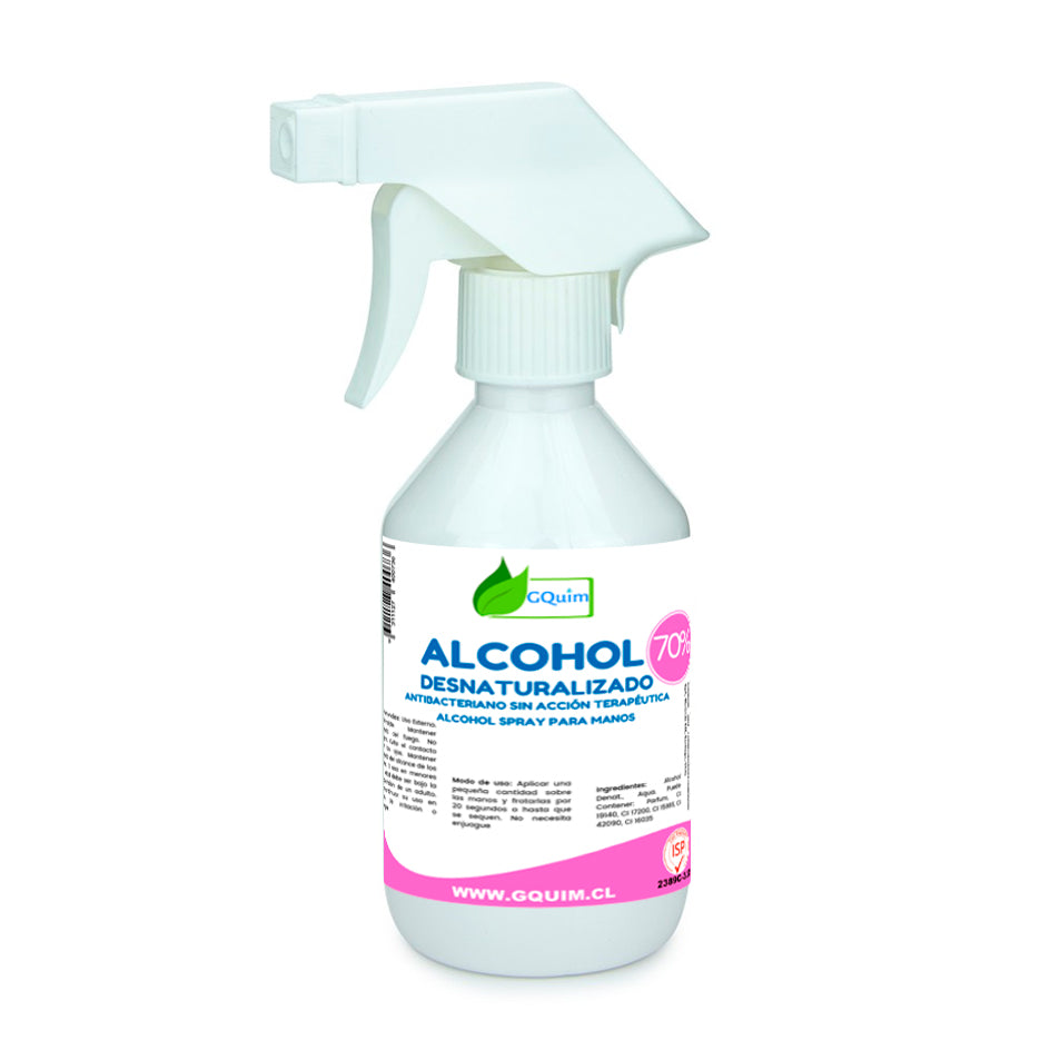 Alcohol Desnaturalizado 70% 250 ML Con Gatillo Reg ISP