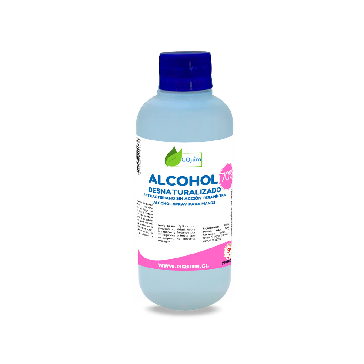 Alcohol Desnaturalizado 70% 250 ML Reg ISP