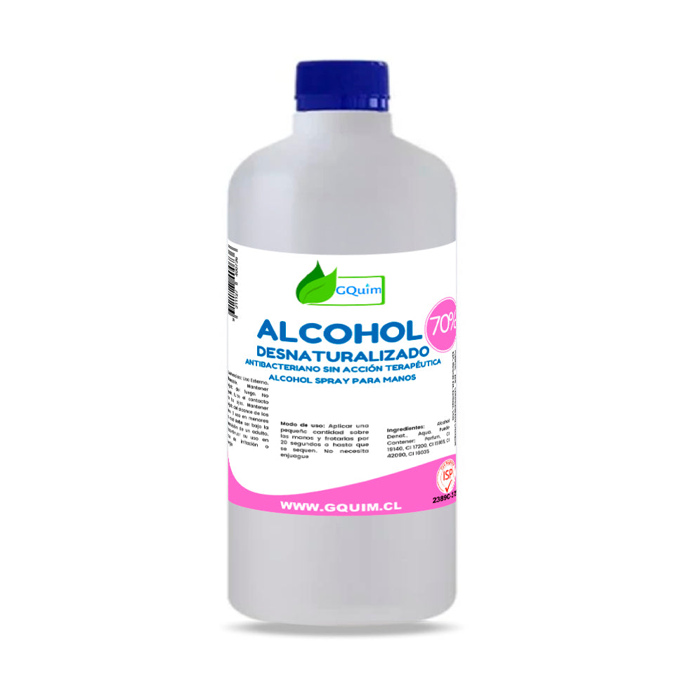 Alcohol Desnaturalizado 70% 500 ML Reg ISP