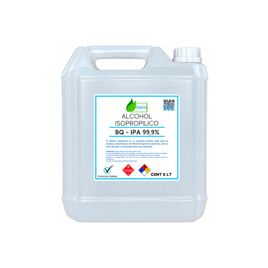 Alcohol Isopropílico IPA 99,9 Puro 5 LT
