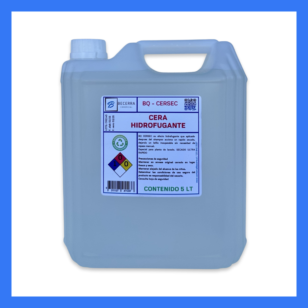 Cera Secado Rápido Hidrofugante 5 LT