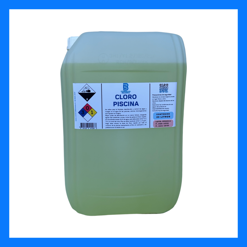 Cloro para Piscina 20 LT