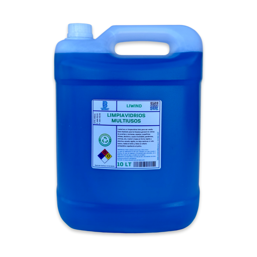 Limpia Vidrios Multiusos 10 LT